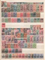 176 db klf I. világháborús kiadású bélyeg, kétoldalas nagyalakú berakólapon