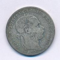 1879KB 1Ft Ag "Ferenc József / Középcímer" T:F patina
Adamo M15