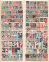 Saar, Szerbia, II. világháborús területek 283 db klf bélyeg, kétoldalas nagyalakú berakólapon