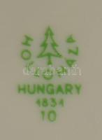 Hollóházi kávéfőző kiöntő, jelzett, hibátlan, m: 11,5 cm