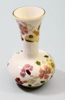 Zsolnay pillangó mintás váza. Jelzett, hibátlan, m: 11,5 cm