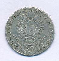 Ausztria 1803A 20kr Ag "II. Ferenc" Bécs (6,52g) T:F Austria 1803A 20 Kreuzers Ag "Franz II" Vienna (6,52g) C:F Krause KM#2139