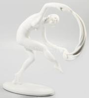 Herendi art deco táncosnő. Jelzett, egy helyen átrepedt, m: 13 cm /// KIZÁRÓLAG SZEMÉLYES ÁTVÉTEL, NEM POSTÁZZUK! / ONLY PERSONAL COLLECTION AT OUR OFFICE