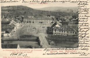 Szentágota with cemetery