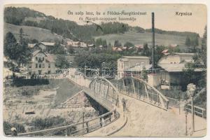 1935 Krynica, Krynica-Zdrój; Földes Margit-krém reklám / bridge, Hungarian advertisement (fa)