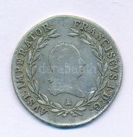 Ausztria 1814A 20kr Ag "I. Ferenc" Bécs (6,60g) T:F, pici peremhiba
Austria 1814A 20 Kreu...