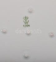 Wallendorf kínáló, jelzett, hibátlan, 20x17 cm