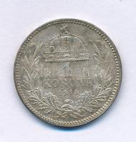 1915KB 1K Ag "Ferenc József" T:AU,XF Adamo K5.1