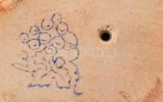 3 darab Bodrogkeresztúri és Drasche madár figura, jelzett, m: 9,5 cm alatt