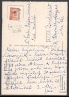 Zákonyi Ferenc (1909-1991) jogász, helytörténész, Balaton-kutató gépelt levele és autográf képeslapj...