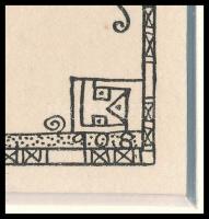 Kozma Lajos (1884-1948): Gúzsba kötve. Cinkográfia, papír, jelzett a cinkográfián, paszpartuban, 20×...