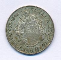 1848B 10kr Ag "V. Ferdinánd" T:XF Huszár: 2085 Unger III.: 1422