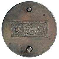 1996. "1946. 10Ft" jelzett Ag bankjegyveret verőtő pár, készült a veret kibocsátásának ide...