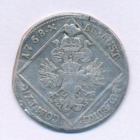 Ausztria 1768IC-SK 30kr Ag "Mária Terézia" (6,68g) T:F, durva ph., lyuktömött. foglalatnyom Austria 1768IC-SK 30 Kreuzers Ag "Maria Theresia" (6,68g) C:F, huge edge error, pluggedhole, frame mark Krause KM#1835