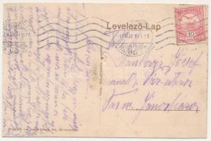 1917 Hosszúaszó, Langenthal, Hosszuszeo, Valea Lunga; Gemeindehaus, Bank und Bezirksgericht / Község...