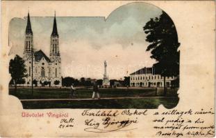 1901 Vinga, Római katolikus templom / Catholic church. Art Nouveau (fl)