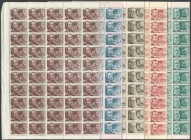 1954 Tudósok sor teljes hajtott ívekben