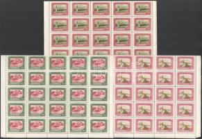 1952 Moszkva sor teljes 50-es hajtott ívekben