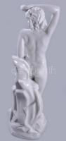 Drasche nagyméretű női akt. Jelzett, fehérmázas, egy gyári mázazási hibával, m: 36,5 cm. ritka! /// ...