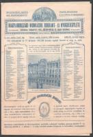 1908 Magyarországi Munkások Rokkant- és Nyugdíjegylete, VIII. József u. 23.sz.; 4p. reklámlap, ismertető kiadvány