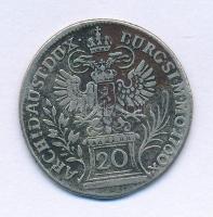 Ausztria 1760. 20kr Ag "Mária Terézia" Bécs (6,48g) T:F, patina Austria 1760. 20 Kreuzers Ag "Maria Theresia" Vienna (6,48g) C:F, patina Krause KM#1814