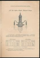 1905 Egyesült Villamossági R.T., Újpest szecessziós Lámpa katalógus, árjegyzék 13p. ; restaurált