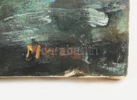 Olvashatatlan (Merza?) jelzéssel: Táj. Olaj, vászon, 40×43 cm