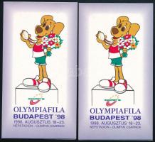 1998 Olympiafila 2 db levélzáró füzet