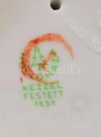 Hollóházi madárpár, jelzett, hibátlan, m: 18,5 cm