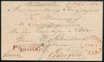 1850 Franco levél Németországba / Franco cover to Germany