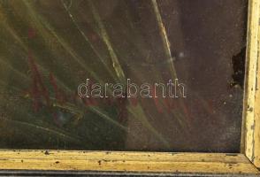 Ábrányi Lajos (1849?1901), 2 db mű: Férj és feleség portréja, 1894 körül. Olaj, vászon, mindkettő je...