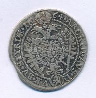 Ausztria 1664. 15kr Ag "I. Lipót" Graz (5,74g) T:VF, lyuktömött, lapkavég Austria 1664. 15 Kreuzers Ag "Leopold I" Graz (5,74g) C:VF, plugged hole, planchet edge Krause KM#1186