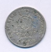 Német Államok / Brandenburg-Ansbachi Őrgrófság 1763S 20kr Ag "Christian Frigyes Károly Sándor" Schwabach (6,43g) T:VF, lapkahiba German States / Margraviate of Brandenburg-Ansbach 1763S 20 Kreuzers Ag "Charles Alexander (Karl Alexander)" Schwabach (6,43g) C:VF, planchet error Krause KM#255.1