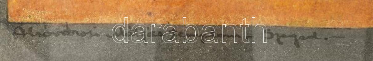 Nagybányai Nagy Zoltán (1904-1981): Szeged, alsóvárosi Mátyás-templom, 1924. Akvarell, papír, jelzet...