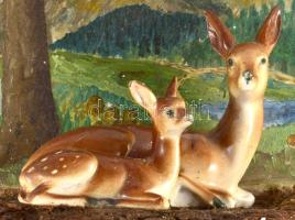 1958 Vadászati témájú fali emléktárgy, d: 31 cm