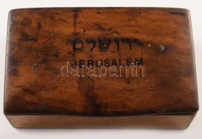 Jeruzsálemi fa díszdoboz, 6x9,5 cm