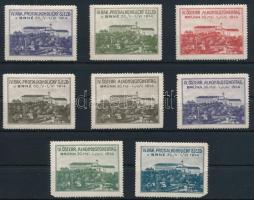 Osztrák antialkoholista kongresszus Brünn 8 klf levélzáró (sarok és foghibák)