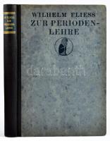 Willhelm Fliess: Zur Periodenlehre. Gesammelte Aufsäze. Jena, 1925, Eugen Diederichs. Német nyelven. Kiadói félvászon-kötés.