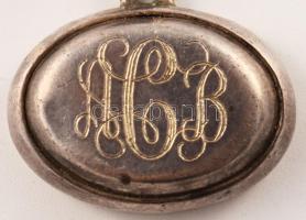 Ezüst (Ag) függő, medálfüggő, fél fülbevaló, bruttó 13g