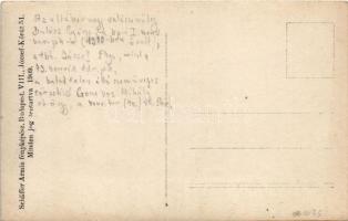 1910 Osztrák-magyar katonák terepen, hátoldalon nevekkel. Schäffer Ármin fényképész felvétele / Aust...