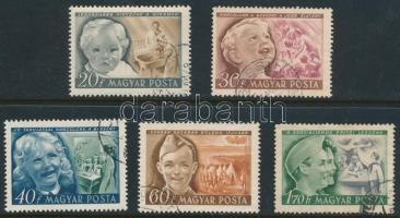 1950 Gyermek (I.) sor minden éréke római szám vízjellel