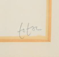 Tot, Amerigo (1909-1984): Női aktok, 1982. Szitanyomat, papír, jelzett, üvegezett fakeretben 36x51 c...