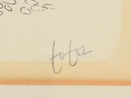 Tot, Amerigo (1909-1984): Női aktok, 1982. Szitanyomat, papír, jelzett, üvegezett fakeretben 42x30 c...