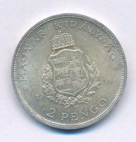 1936. 2P Ag "Liszt" T:AU,XF patina Adamo P7.3