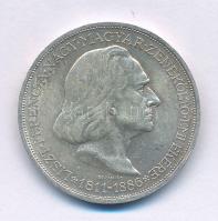 1936. 2P Ag "Liszt" T:AU,XF patina
Adamo P7.3