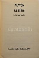 Platón: Az állam. Bp., 1989, Gondolat. Kiadói egészvászon kötés, jó állapotban.