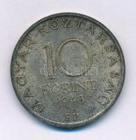1948. 10Ft Ag "Széchenyi" T:AU,XF patina Adamo EM2