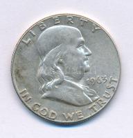 Amerikai Egyesült Államok 1963. 1/2$ Ag "Franklin" T:VF USA 1963. 1/2 Dollar Ag "Franklin" C:VF Krause KM#199