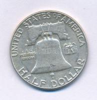 Amerikai Egyesült Államok 1963. 1/2$ Ag "Franklin" T:VF
USA 1963. 1/2 Dollar Ag "Fra...