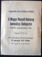 1935 Budapest-térkép színes hátul reklámszövegek